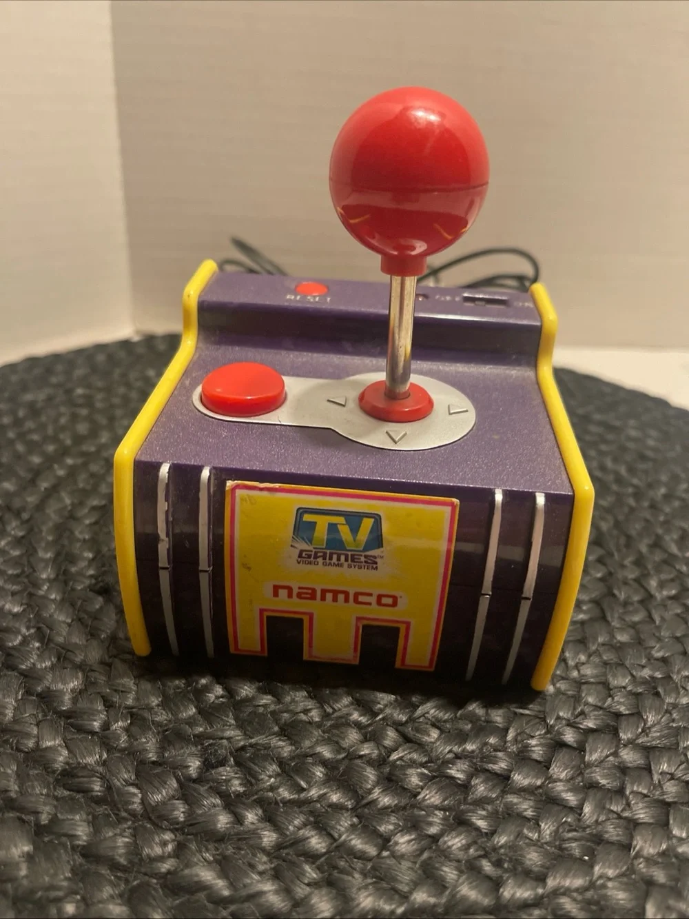 Namco plug & play Purple TV Games Joystick with Red Ball Handle PAC Man